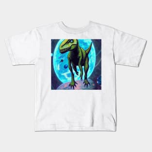 Angry space t-rex Kids T-Shirt